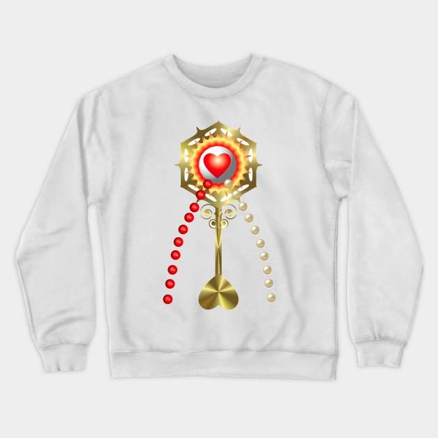 Divine Mercy Holy Communion - 3-D look Crewneck Sweatshirt by Artist4God